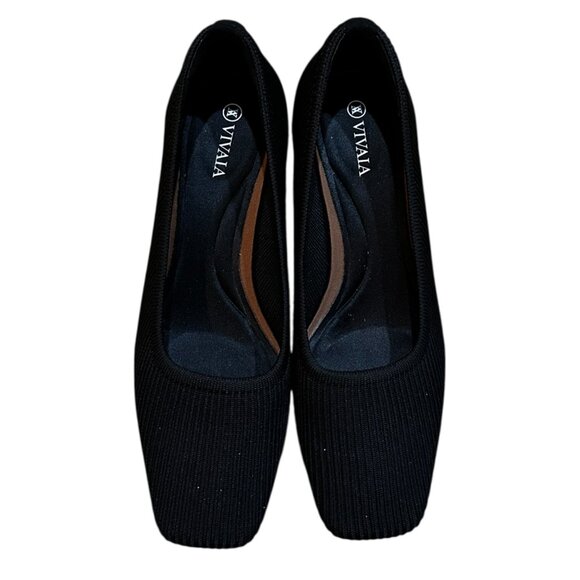 Vivaia Square-Toe Chunky Heels (Melody Pro) in Black Block Heel - Picture 3 of 9